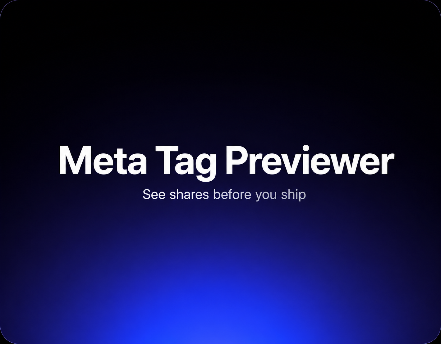 Meta Tag Previewer